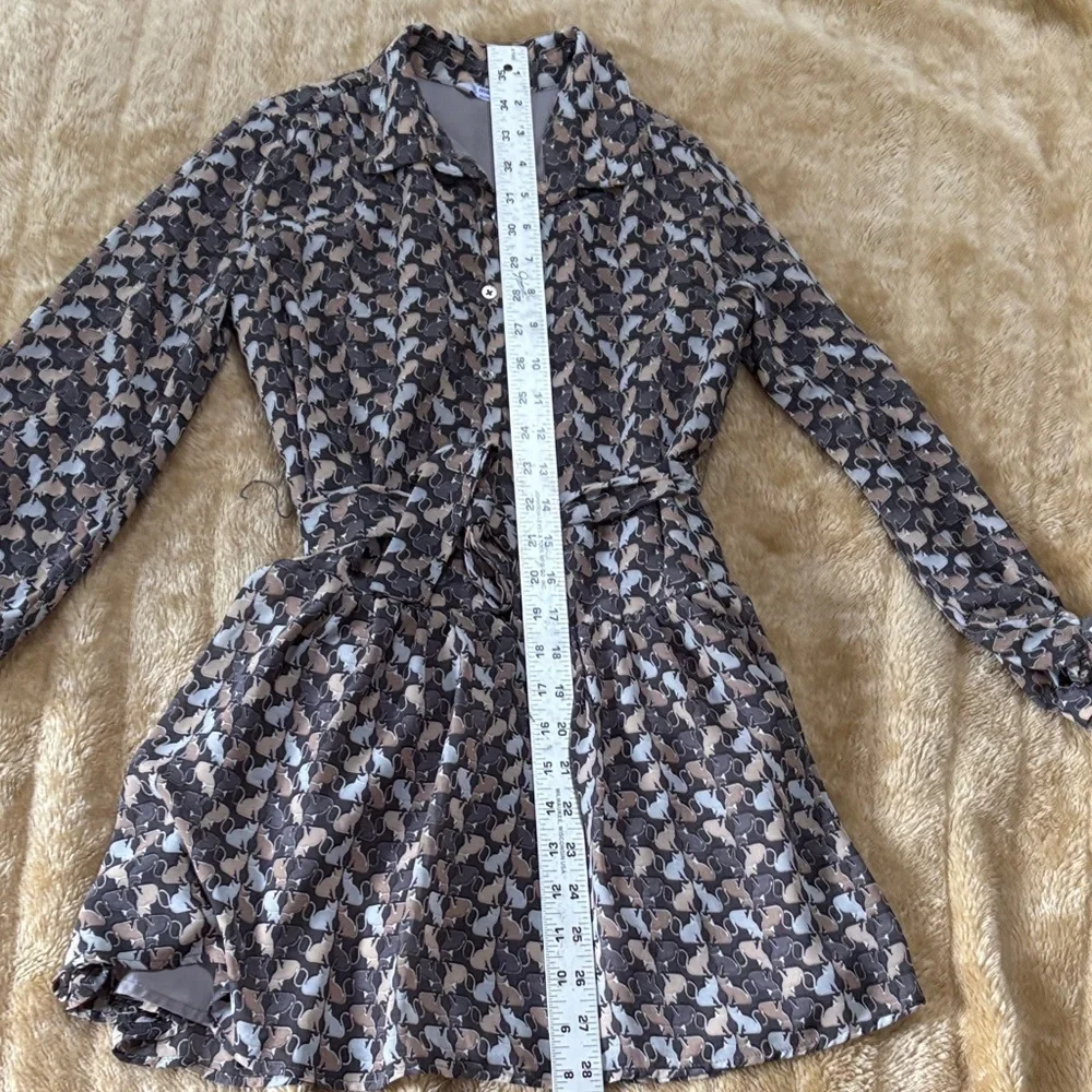 Kitty Cat Patterned Dress